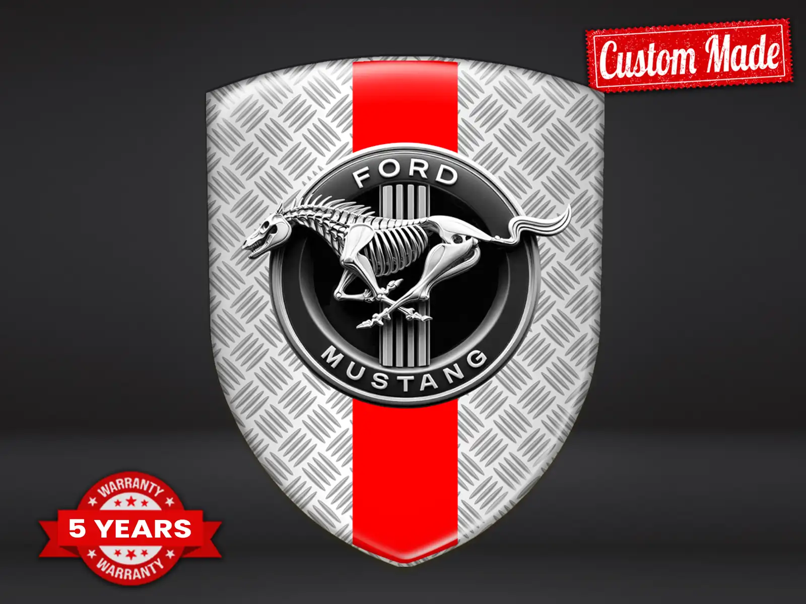Ford Mustang Personalised Car Stickers Premium Universal Design